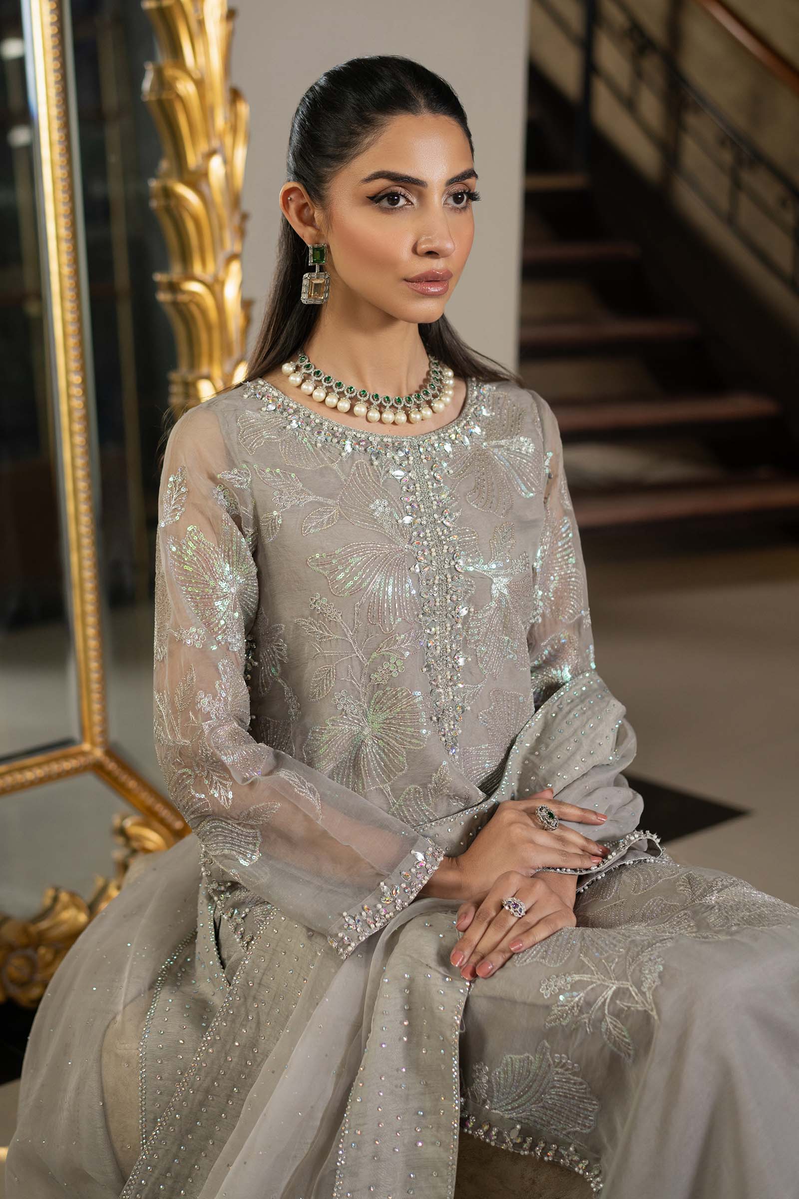 Maria B | Formal Wears | SF-EF25-15 - by - Libasekhas UK - Registered Vendor of : Maria B - 100% Original Designer Dresss