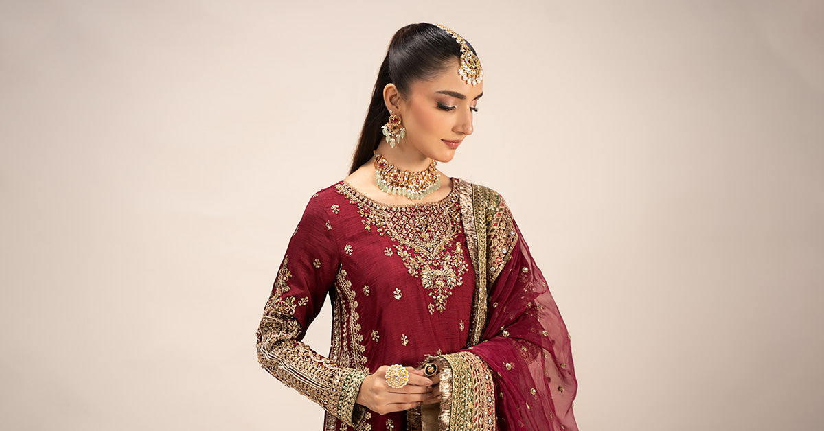 Maira B | Ready to Wear | SF-EF25-01 - by - Libasekhas UK - Registered Vendor of : Maria B - 100% Original Designer Dresss