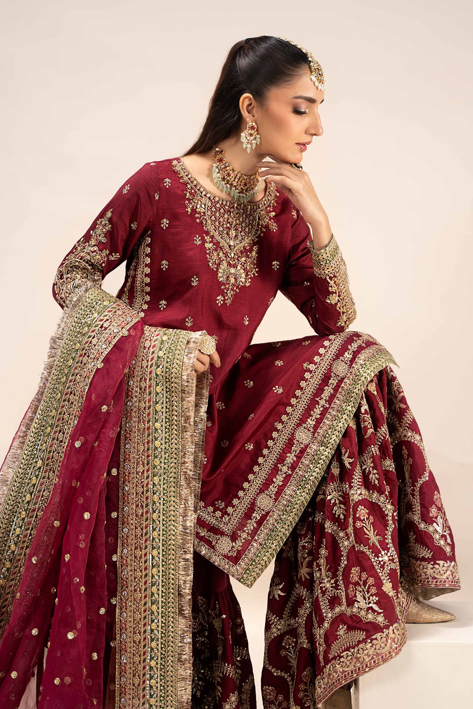 Maira B | Ready to Wear | SF-EF25-01 - by - Libasekhas UK - Registered Vendor of : Maria B - 100% Original Designer Dresss