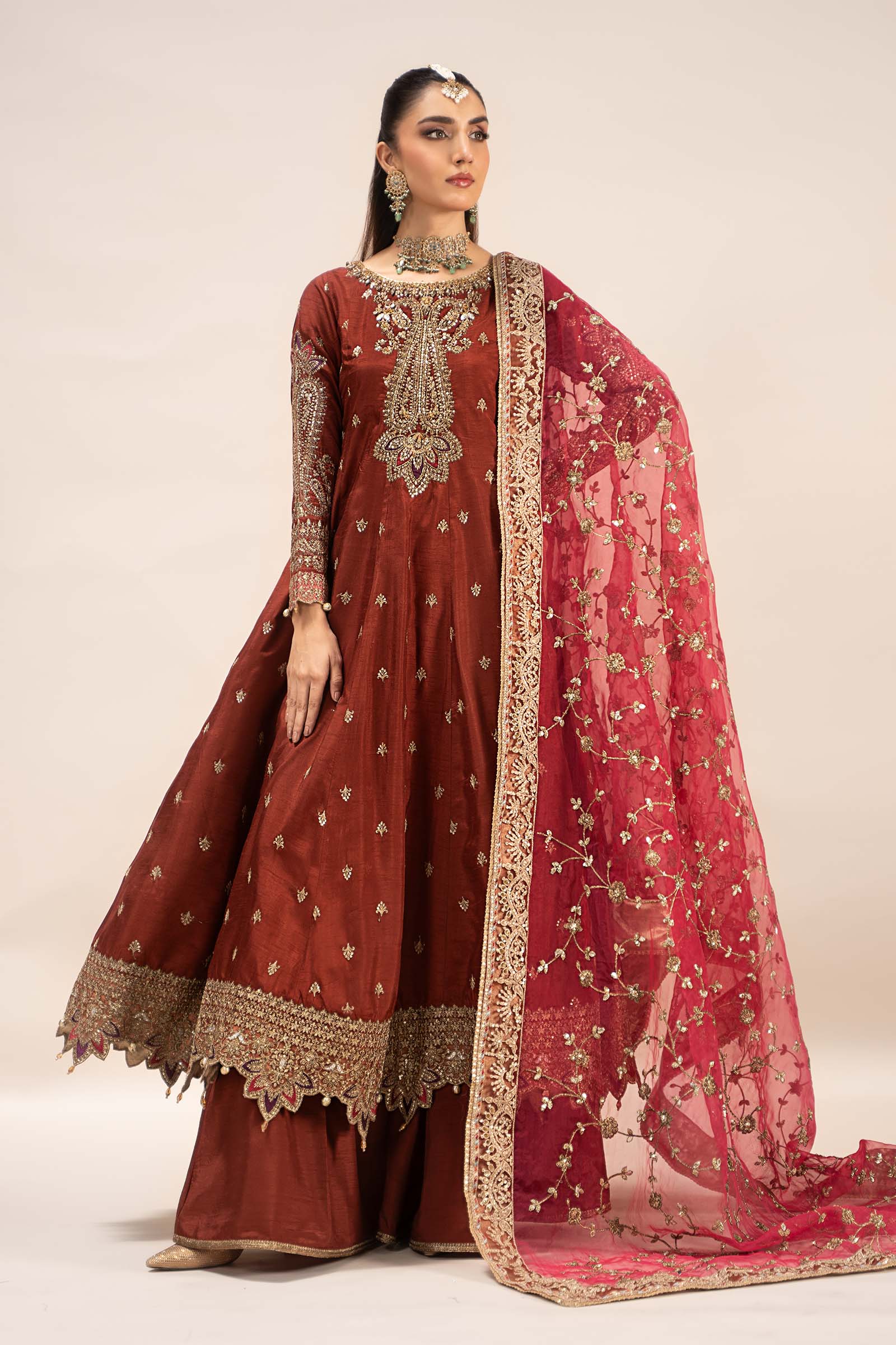 Maira B | Ready to Wear | SF-EF25-02 - by - Libasekhas UK - Registered Vendor of : Maria B - 100% Original Designer Dresss