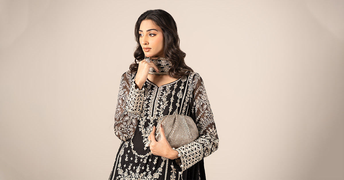 Maira B | Ready to Wear | SF-EF25-20 - by - Libasekhas UK - Registered Vendor of : Maria B - 100% Original Designer Dresss