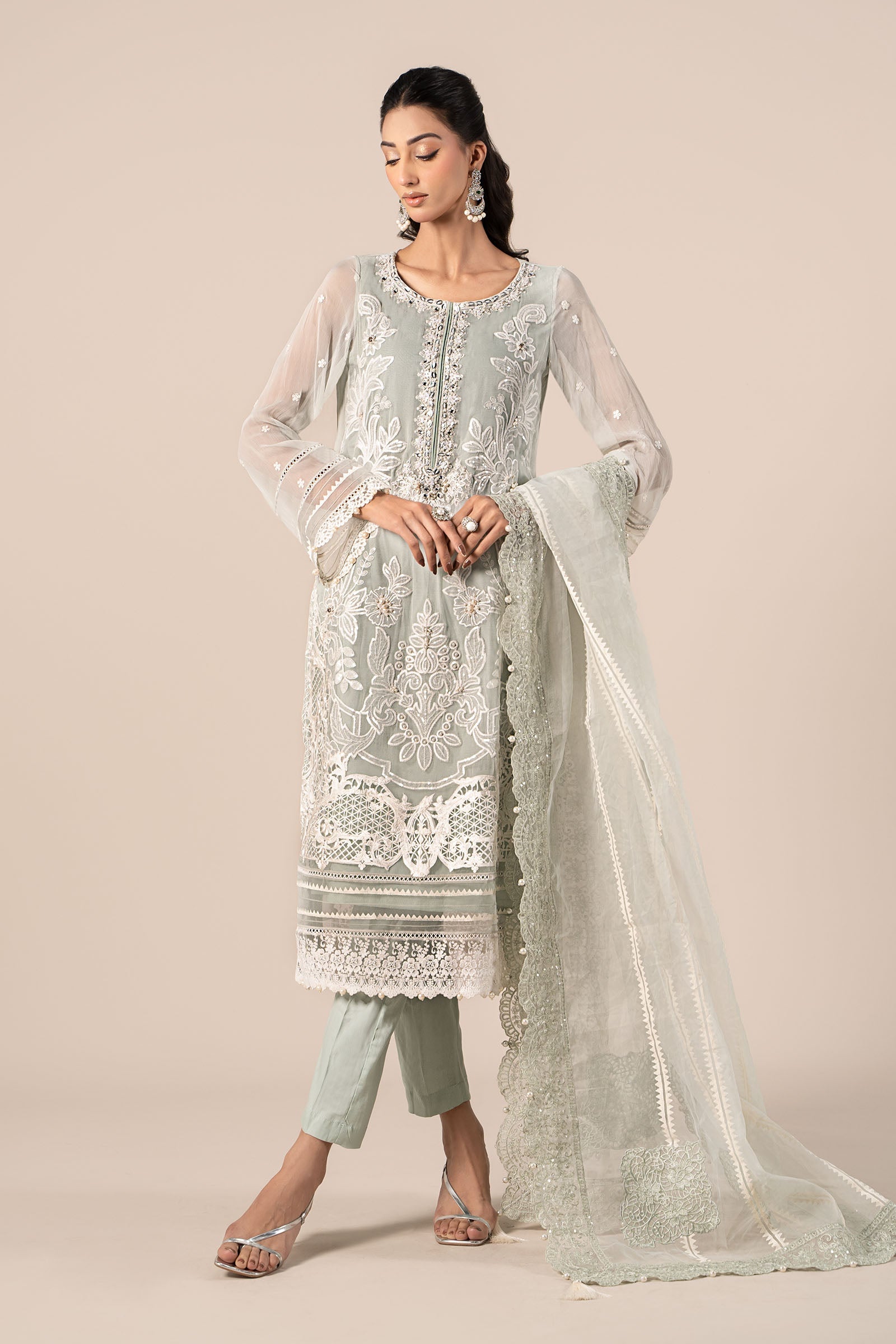Maira B | Ready to Wear | SF-EF25-34 - by - Libasekhas UK - Registered Vendor of : Maria B - 100% Original Designer Dresss