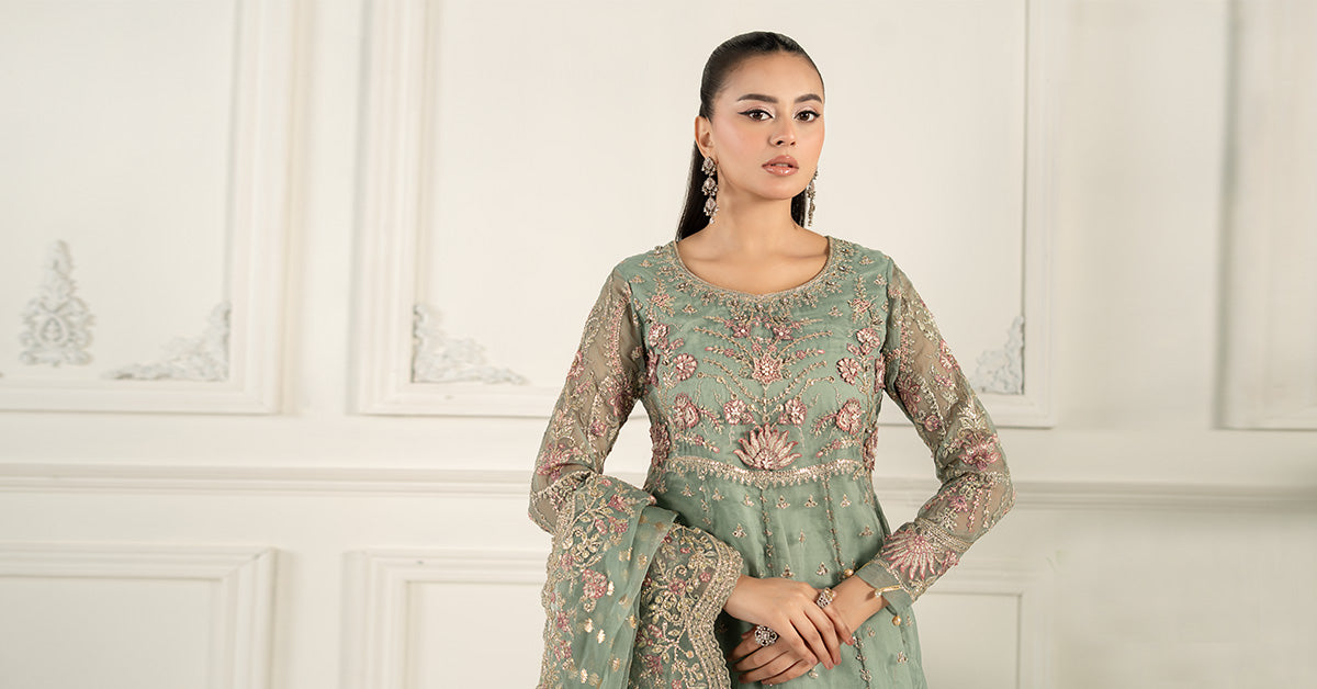 Maira B | Ready to Wear | SF-EF25-40 - by - Libasekhas UK - Registered Vendor of : Maria B - 100% Original Designer Dresss