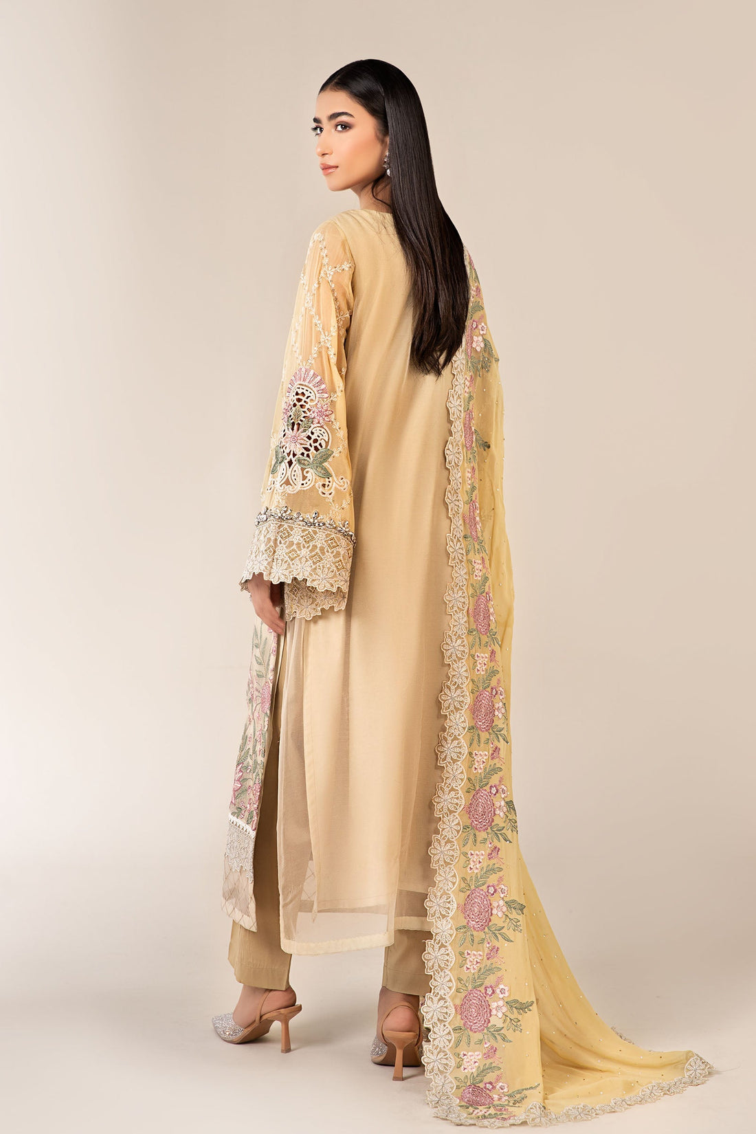 Maria B | Pre Fall 25 | Chiffon Suit 19 - by Libasekhas UK - Registered Vendor of : Maria B - 100% Original Designer Dress