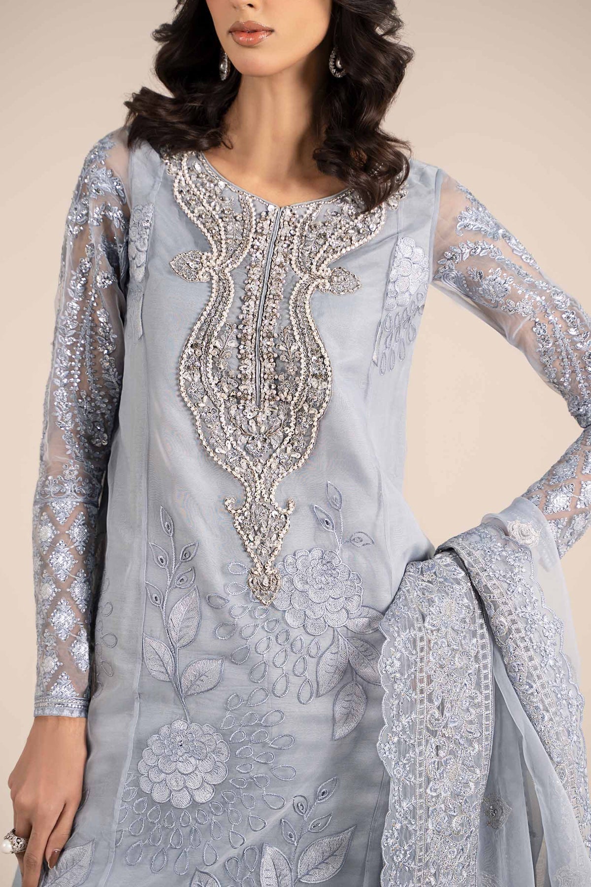 Maria B | Formal Wears | SF-EF25-51 - by - Libasekhas UK - Registered Vendor of : Maria B - 100% Original Designer Dresss