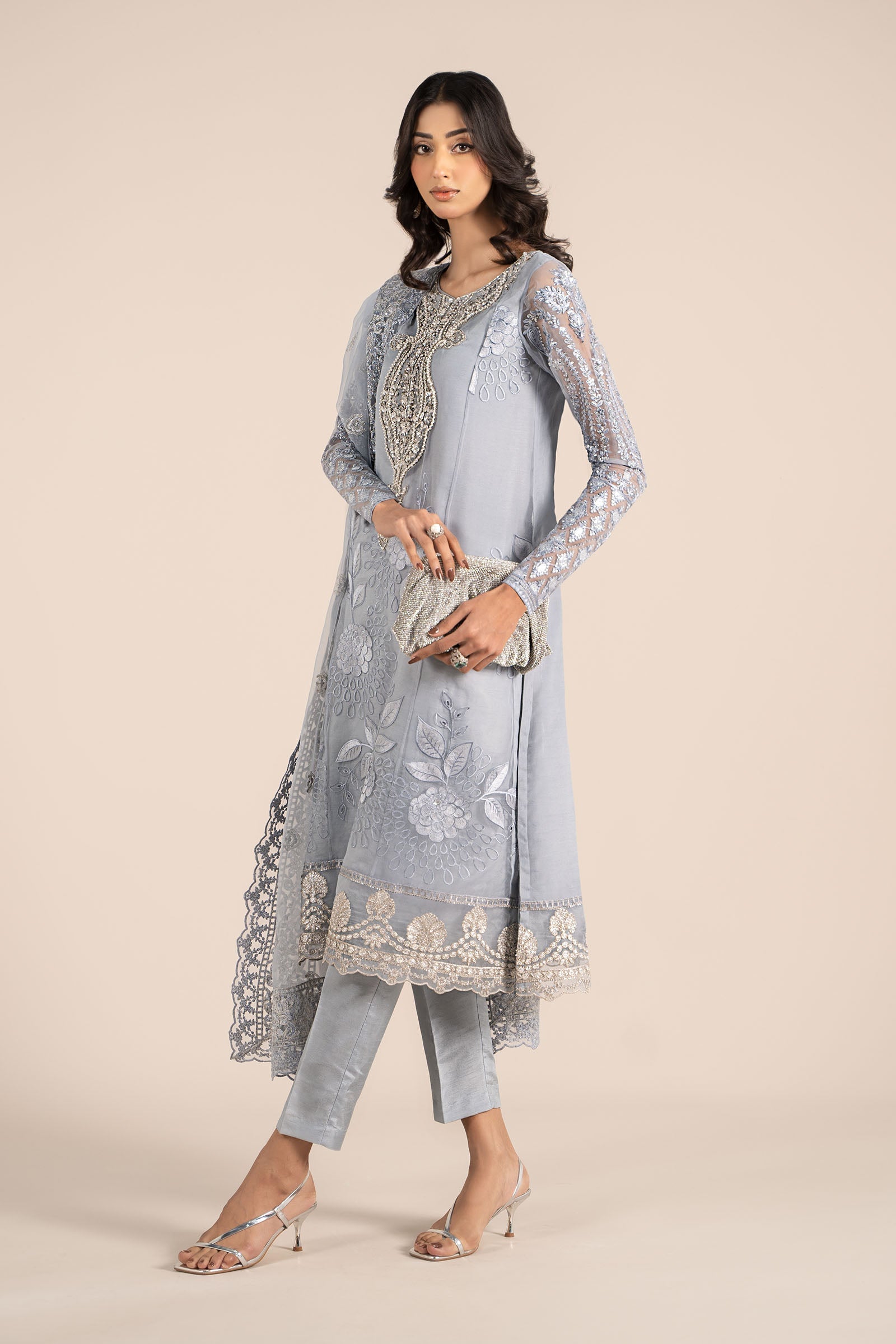 Maira B | Ready to Wear | SF-EF25-51 - by - Libasekhas UK - Registered Vendor of : Maria B - 100% Original Designer Dresss