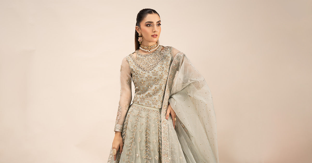 Maira B | Ready to Wear | SF-EF25-55 - by - Libasekhas UK - Registered Vendor of : Maria B - 100% Original Designer Dresss