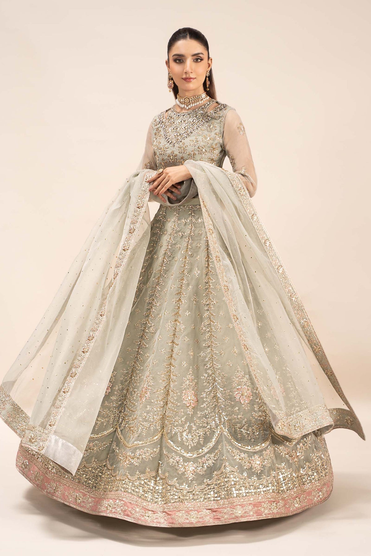 Maria B | Formal Wears | SF-EF25-55 - by - Libasekhas UK - Registered Vendor of : Maria B - 100% Original Designer Dresss