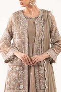 Maria B | Luxury Formals | SF-EF26-05-Coffee - by Libasekhas UK - Registered Vendor of : Maria B - 100% Original Designer Dress
