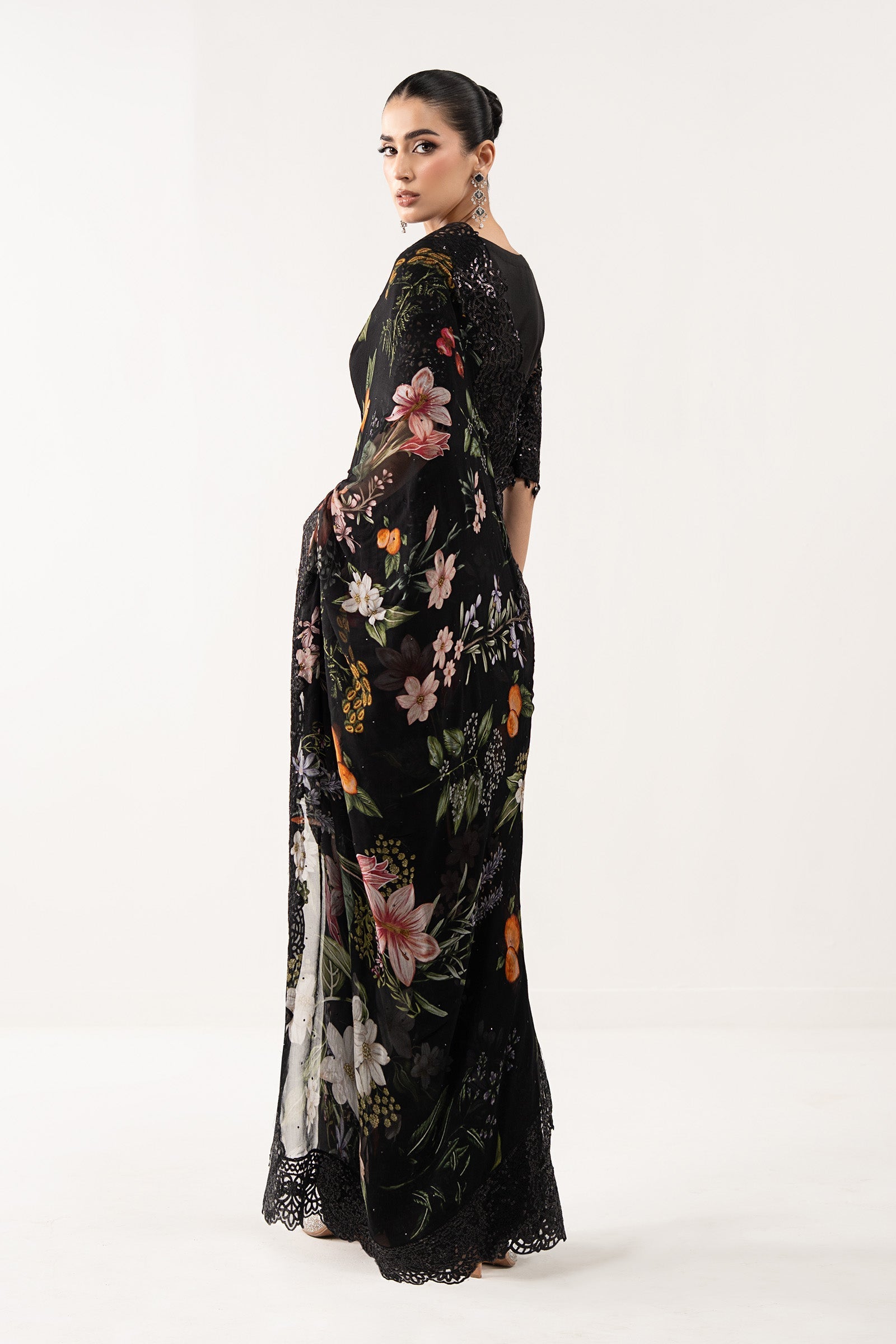 Maria B | Luxury Formals | SF-EF26-09-Black - by Libasekhas UK - Registered Vendor of : Maria B - 100% Original Designer Dress