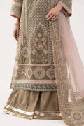 Maria B | Luxury Formals | SF-EF26-10-Coffee - by Libasekhas UK - Registered Vendor of : Maria B - 100% Original Designer Dress
