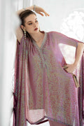 Maria B | Luxury Formals | SF-EF26-11-Beige and Green - by Libasekhas UK - Registered Vendor of : Maria B - 100% Original Designer Dress