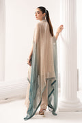 Maria B | Luxury Formals | SF-EF26-11-Beige and Green - by Libasekhas UK - Registered Vendor of : Maria B - 100% Original Designer Dress