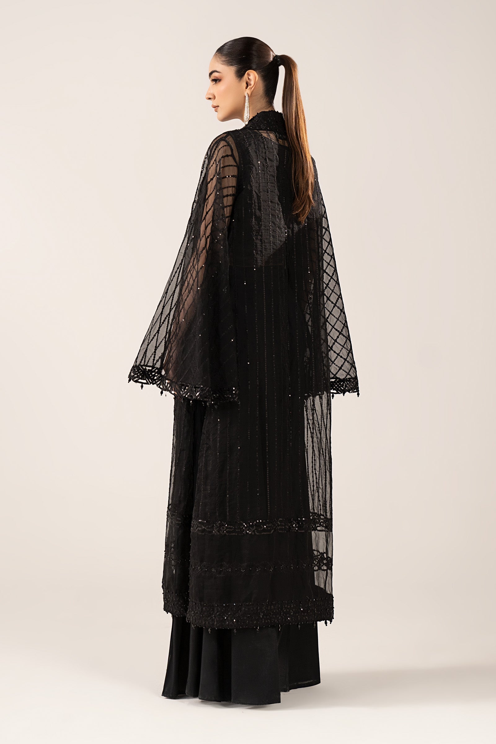 Maria B | Luxury Formals | SF-EF26-12-Black - by Libasekhas UK - Registered Vendor of : Maria B - 100% Original Designer Dress