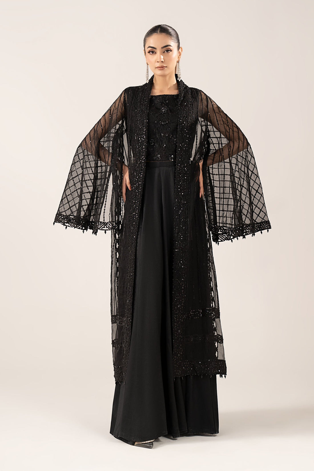 Maria B | Luxury Formals | SF-EF26-12-Black - by Libasekhas UK - Registered Vendor of : Maria B - 100% Original Designer Dress