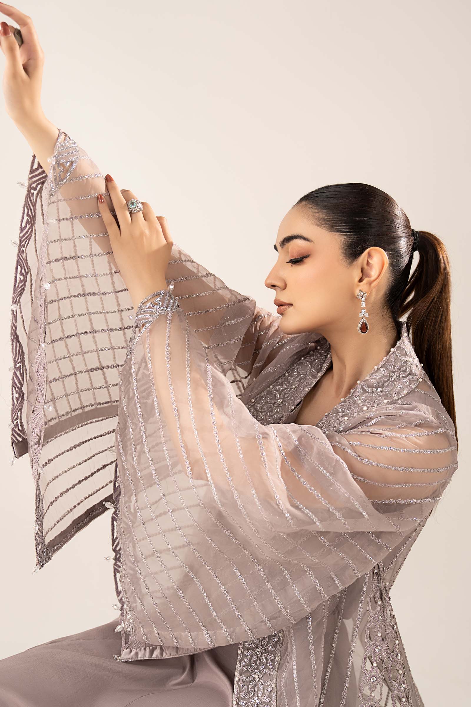 Maria B | Luxury Formals | SF-EF26-12-Lilac - by Libasekhas UK - Registered Vendor of : Maria B - 100% Original Designer Dress
