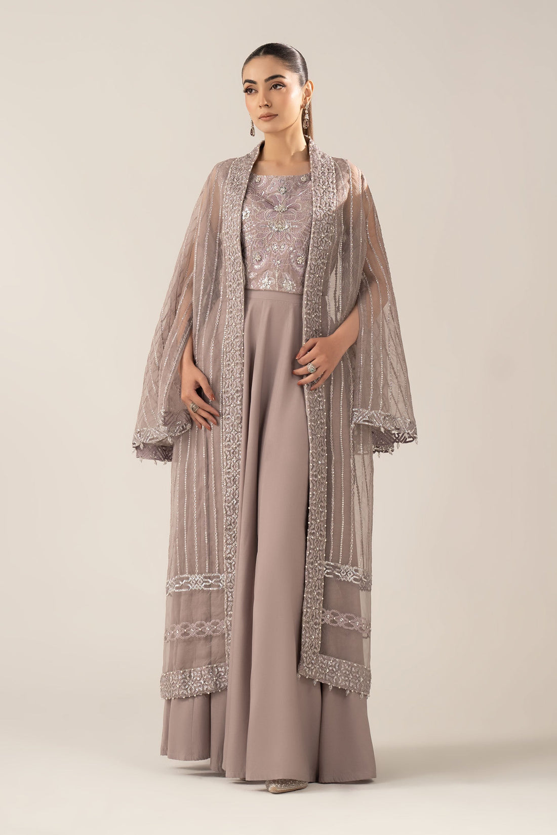 Maria B | Luxury Formals | SF-EF26-12-Lilac - by Libasekhas UK - Registered Vendor of : Maria B - 100% Original Designer Dress