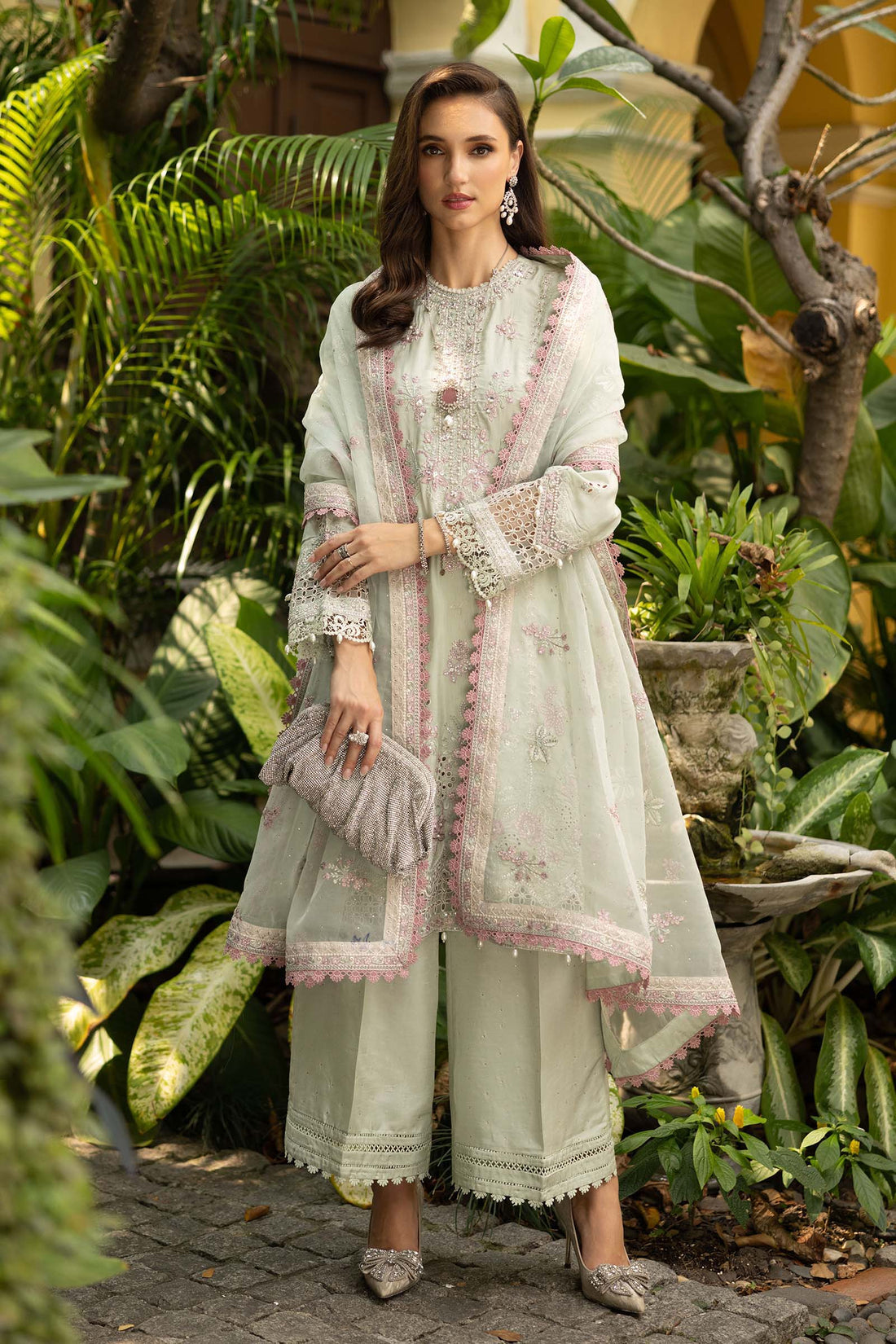 Maria B | Luxury Formals | SF-EF26-20-Green - by Libasekhas UK - Registered Vendor of : Maria B - 100% Original Designer Dress