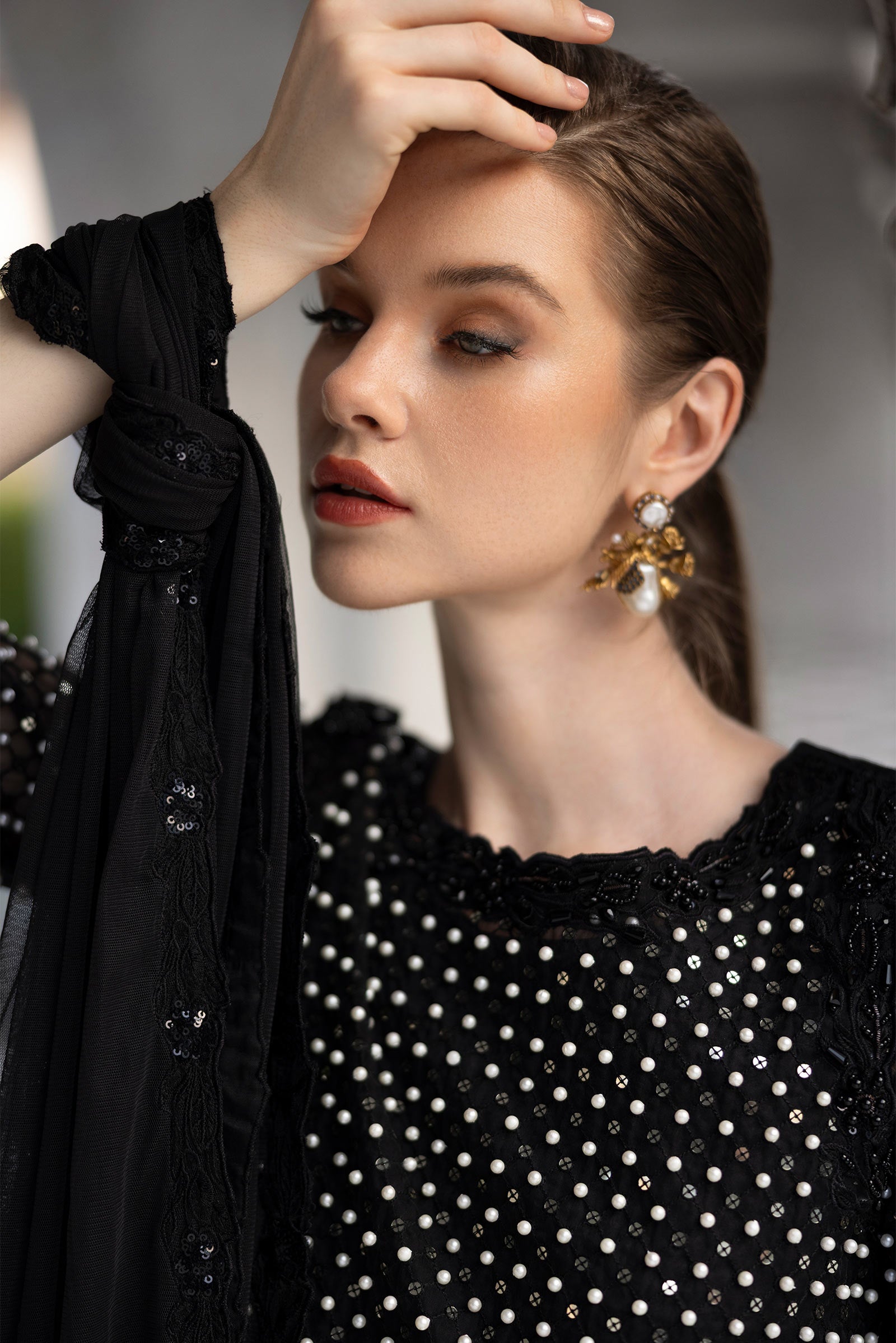 Maria B | Luxury Formals | SF-EF26-23-Black - by Libasekhas UK - Registered Vendor of : Maria B - 100% Original Designer Dress