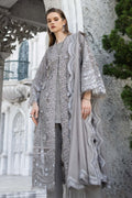 Maria B | Luxury Formals | SF-EF26-25-Grey - by Libasekhas UK - Registered Vendor of : Maria B - 100% Original Designer Dress