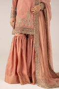Maria B | Luxury Formals | SF-EF26-28-Peach - by Libasekhas UK - Registered Vendor of : Maria B - 100% Original Designer Dress