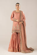 Maria B | Luxury Formals | SF-EF26-28-Peach - by Libasekhas UK - Registered Vendor of : Maria B - 100% Original Designer Dress