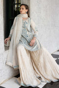 Maria B | Luxury Formals | SF-EF26-39-Off White - by Libasekhas UK - Registered Vendor of : Maria B - 100% Original Designer Dress