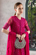 Maria B | Luxury Formals | SF-EF26-53-Fuchsia Pink - by Libasekhas UK - Registered Vendor of : Maria B - 100% Original Designer Dress