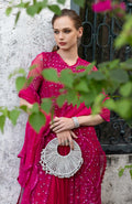 Maria B | Luxury Formals | SF-EF26-53-Fuchsia Pink - by Libasekhas UK - Registered Vendor of : Maria B - 100% Original Designer Dress