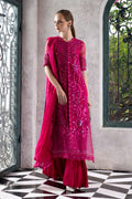 Maria B | Luxury Formals | SF-EF26-53-Fuchsia Pink - by Libasekhas UK - Registered Vendor of : Maria B - 100% Original Designer Dress