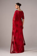 Maria B | Luxury Formals | SF-EF26-56-Red - by Libasekhas UK - Registered Vendor of : Maria B - 100% Original Designer Dress