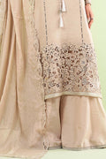 Maria B | Luxury Formals | SF-EF26-63-BEIGE - by Libasekhas UK - Registered Vendor of : Maria B - 100% Original Designer Dress