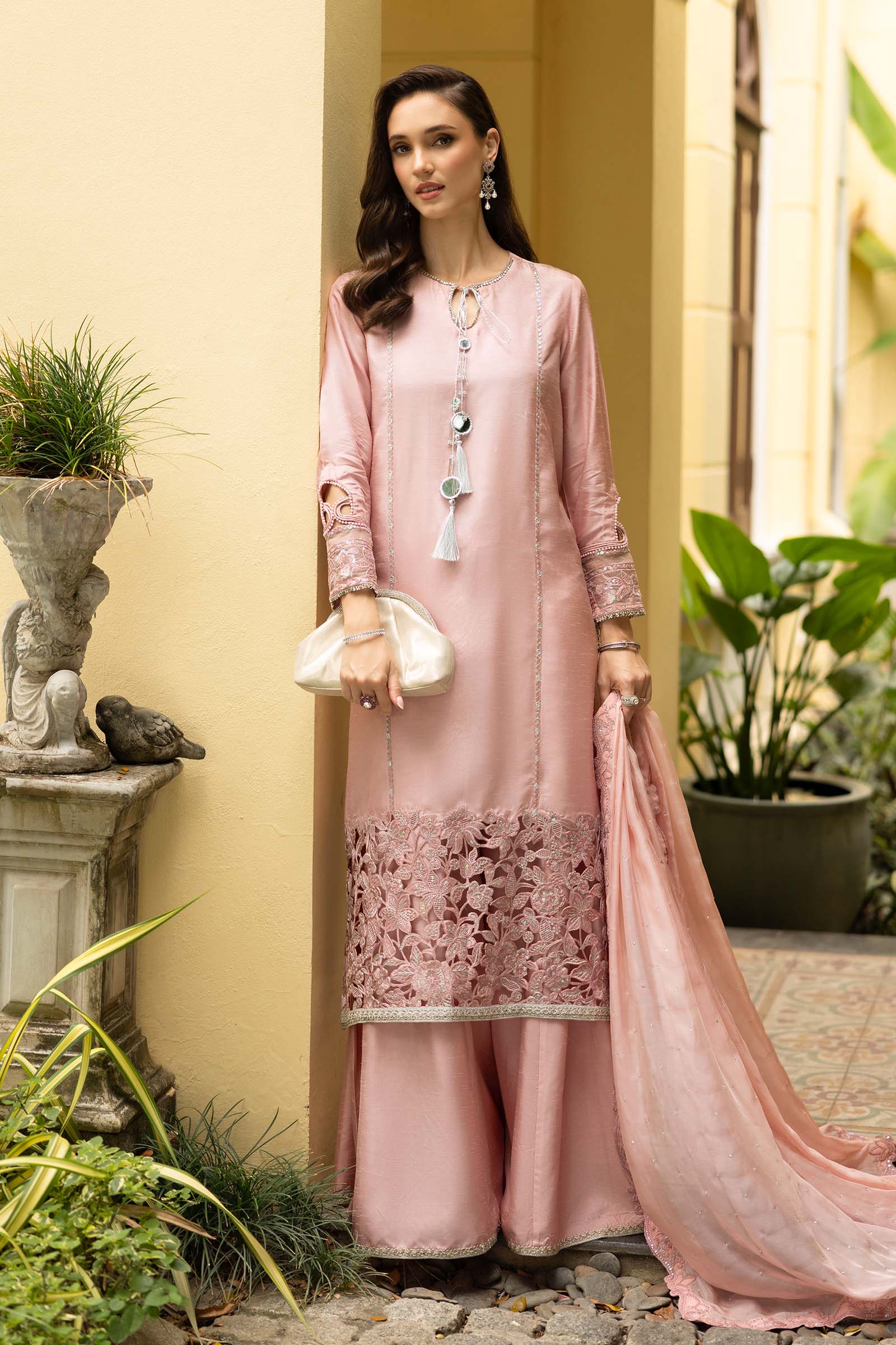 Maria B | Luxury Formals | SF-EF26-63-Pink - by Libasekhas UK - Registered Vendor of : Maria B - 100% Original Designer Dress