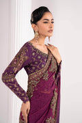 Maria B | Luxury Formals | SF-EF26-67-Purple - by Libasekhas UK - Registered Vendor of : Maria B - 100% Original Designer Dress