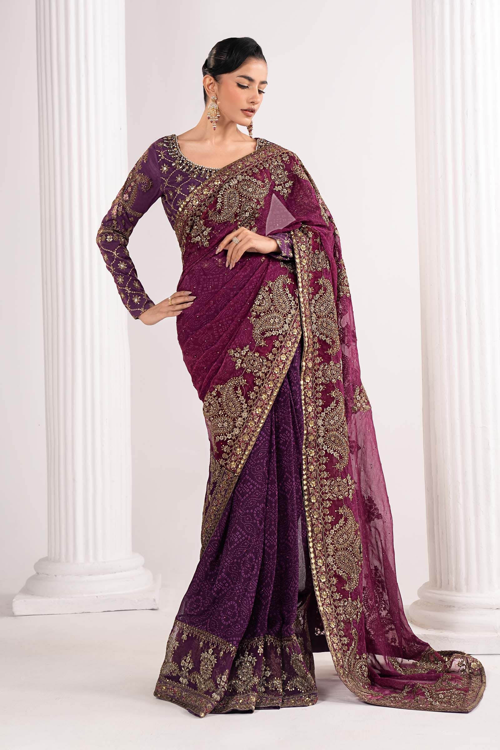 Maria B | Luxury Formals | SF-EF26-67-Purple - by Libasekhas UK - Registered Vendor of : Maria B - 100% Original Designer Dress