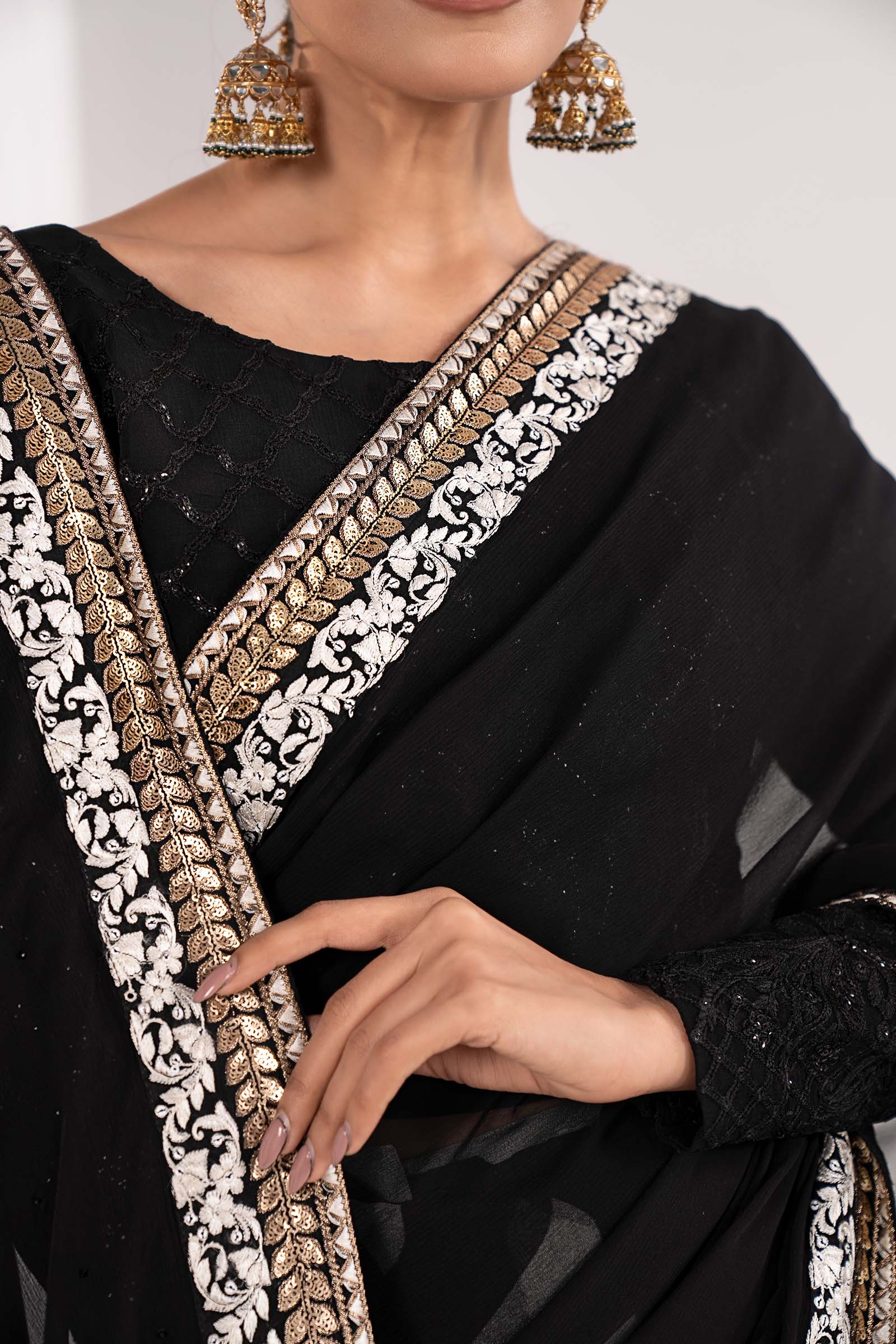 Maria B | Luxury Formals | SF-EF26-74-Black - by Libasekhas UK - Registered Vendor of : Maria B - 100% Original Designer Dress