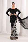 Maria B | Luxury Formals | SF-EF26-74-Black - by Libasekhas UK - Registered Vendor of : Maria B - 100% Original Designer Dress
