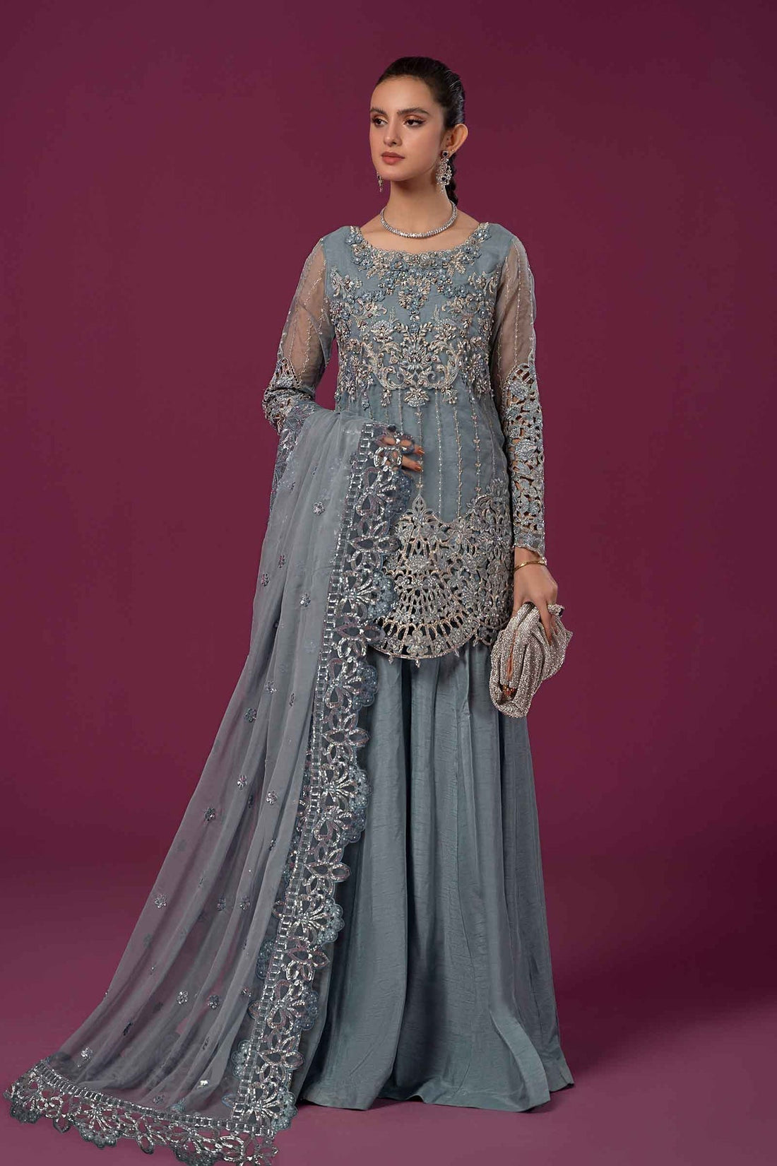 Maria B | Formal Wears | SF-EF24-22 - by - Libasekhas UK - Registered Vendor of : Maria B - 100% Original Designer Dresss