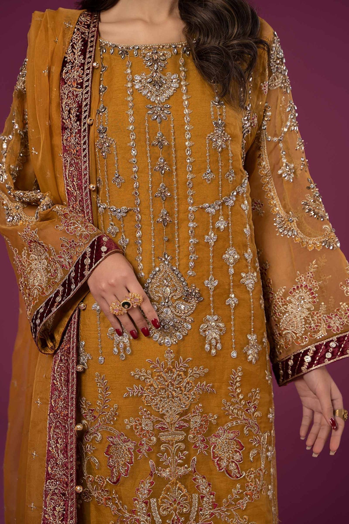 Maria B | Formal Wears | SF-EF24-45 - by - Libasekhas UK - Registered Vendor of : Maria B - 100% Original Designer Dresss