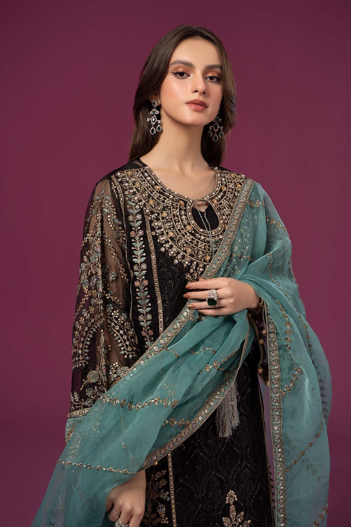 Maria B | Formal Wears | SF-EF24-46 - by - Libasekhas UK - Registered Vendor of : Maria B - 100% Original Designer Dresss