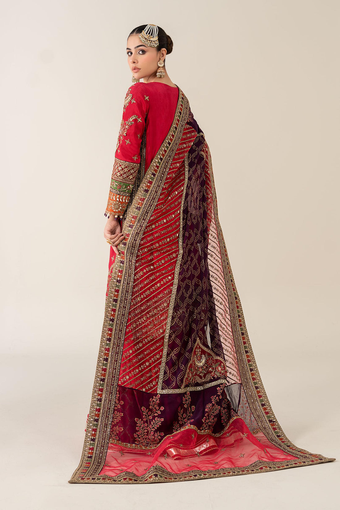Maria B | Pre Fall 25 | Bamber Raw Silk Suit 14 - by Libasekhas UK - Registered Vendor of : Maria B - 100% Original Designer Dress