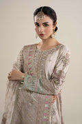 Maria B | Pre Fall Dresses | 3 Piece Embroidered Bamber Raw Silk Suit HH - by Libasekhas UK - Registered Vendor of : Maria B - 100% Original Designer Dress