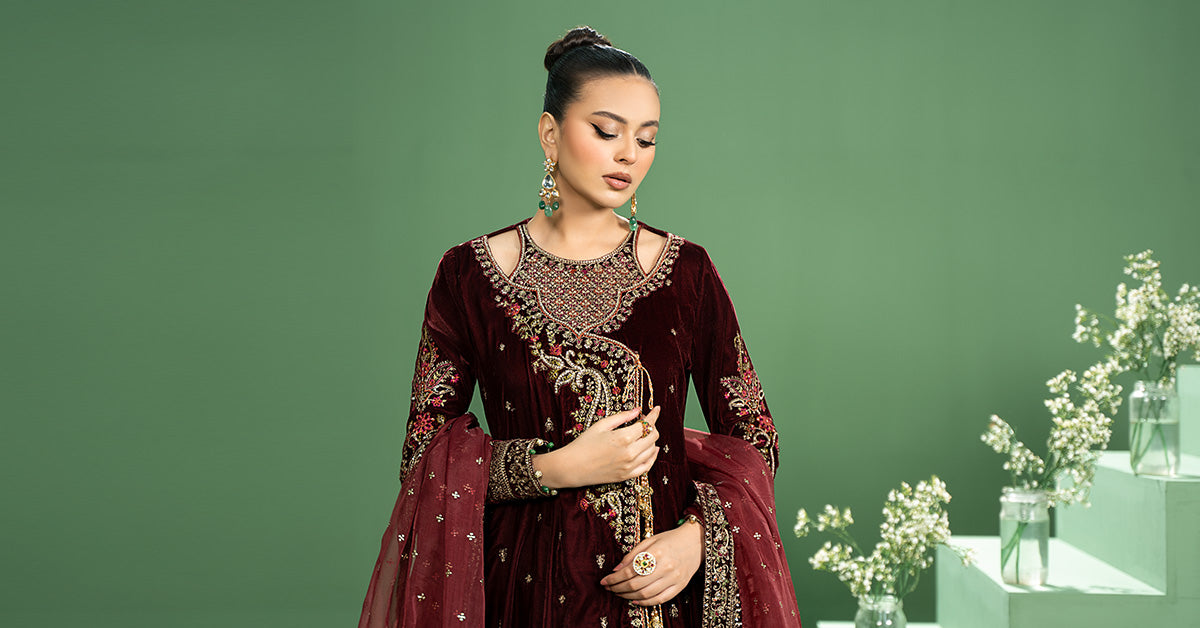 Maira B | Ready to Wear | SF-W24-02 - by - Libasekhas UK - Registered Vendor of : Maria B - 100% Original Designer Dresss