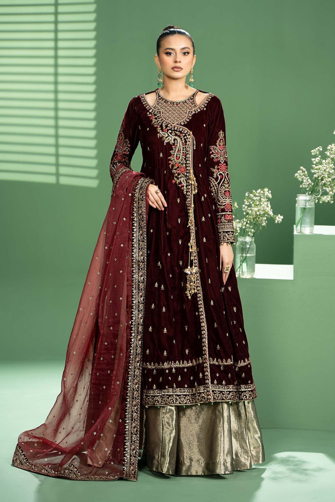 Maria b | Formal Wears | SF-W24-02 - by - Libasekhas UK - Registered Vendor of : Maria B - 100% Original Designer Dresss