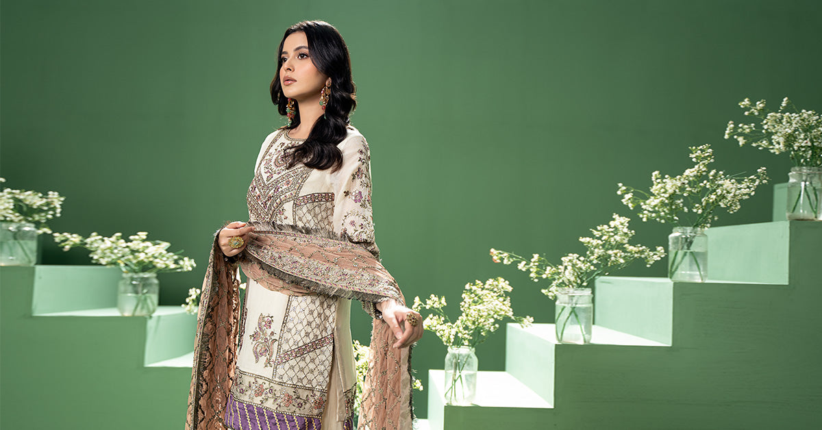 Maira B | Ready to Wear | SF-W24-45 - by - Libasekhas UK - Registered Vendor of : Maria B - 100% Original Designer Dresss
