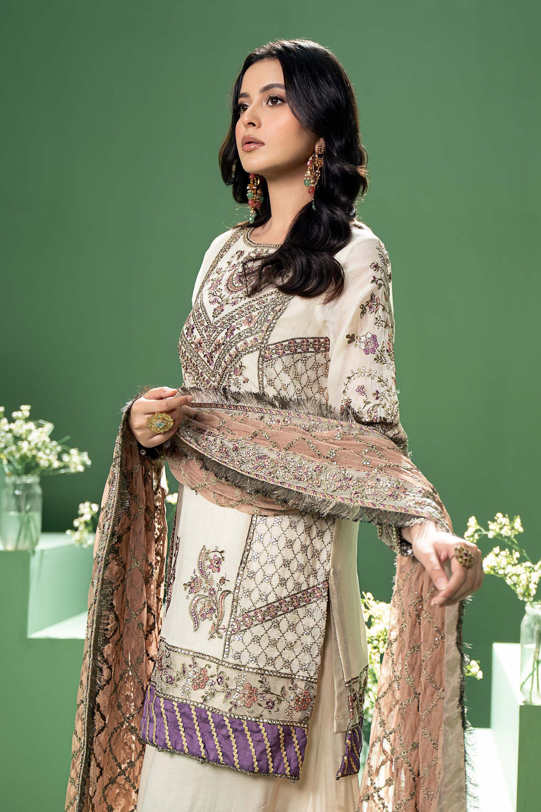 Maira B | Ready to Wear | SF-W24-45 - by - Libasekhas UK - Registered Vendor of : Maria B - 100% Original Designer Dresss