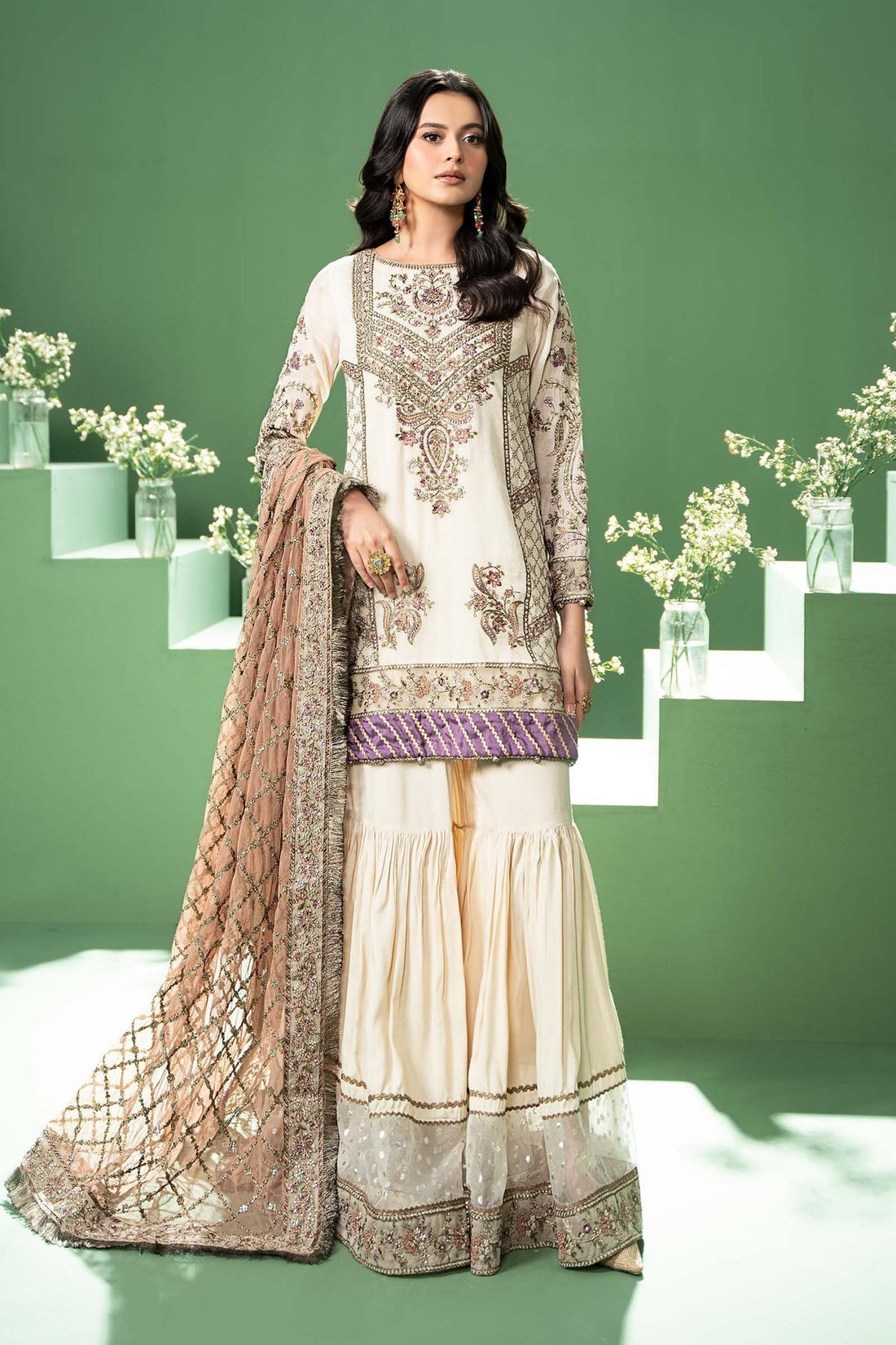 Maria B | Formal Wears | SF-W24-45 - by - Libasekhas UK - Registered Vendor of : Maria B - 100% Original Designer Dresss