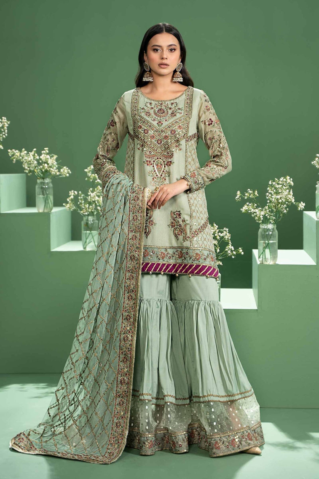 Maria b | Formal Wears | SF-W24-45 - by - Libasekhas UK - Registered Vendor of : Maria B - 100% Original Designer Dresss