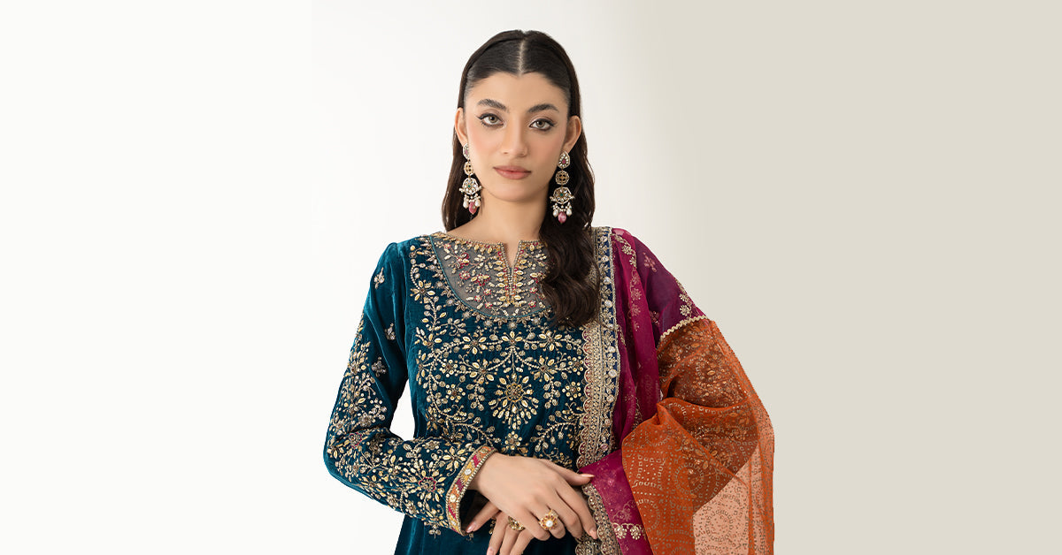 Maira B | Ready to Wear | SF-W24-05 - by - Libasekhas UK - Registered Vendor of : Maria B - 100% Original Designer Dresss