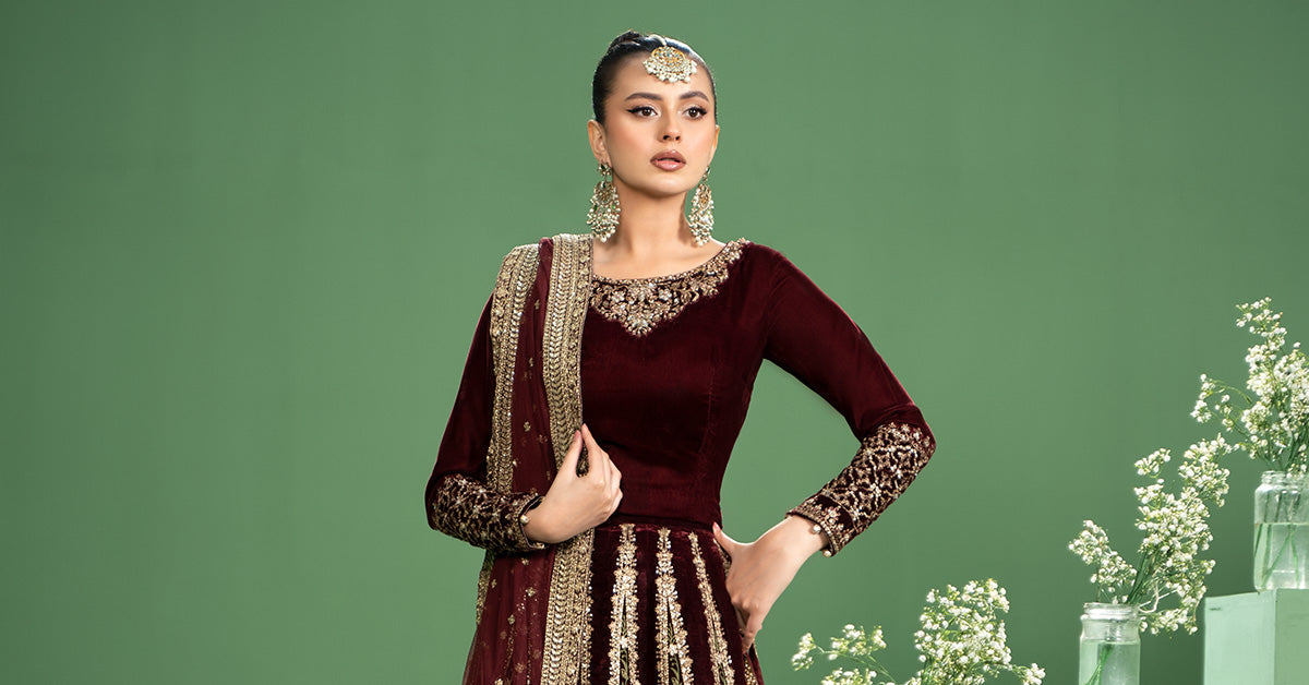 Maria b | Formal Wears | SF-W24-17 - by - Libasekhas UK - Registered Vendor of : Maria B - 100% Original Designer Dresss